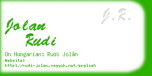jolan rudi business card